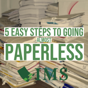Five Easy Steps to Going Almost Paperless